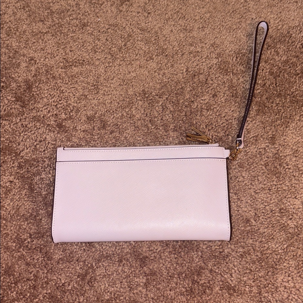 Kate Spade Madison Lavender Leather Double Zip Wallet Wristlet - Picture 3 of 3